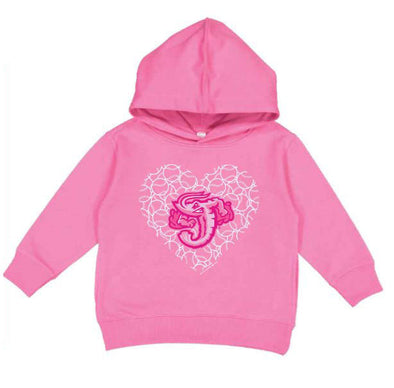 Jacksonville Jumbo Shrimp Soft As A Grape Pink Toddler Hoodie