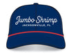 Jacksonville Jumbo Shrimp OC Sports Navy Script Eephus Snapback