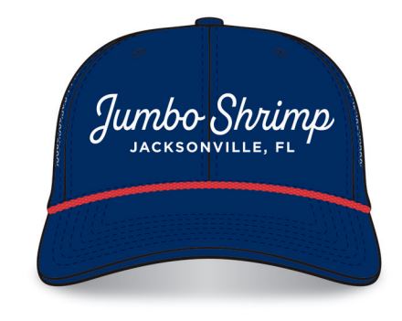 Jacksonville Jumbo Shrimp OC Sports Navy Script Eephus Snapback