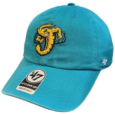 Jacksonville Jumbo Shrimp '47 Teal Clean Up