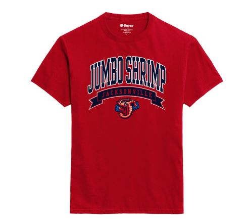 Jacksonville Jumbo Shrimp Ouray Scarlet S/S Tee