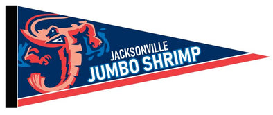 Jacksonville Jumbo Shrimp Destroyer Souvenir Felt Pennant