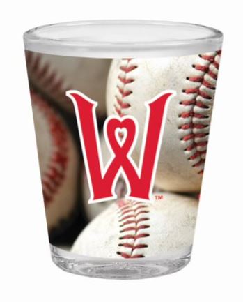 Worcester Red Sox Heart W Baseball Shot Glass