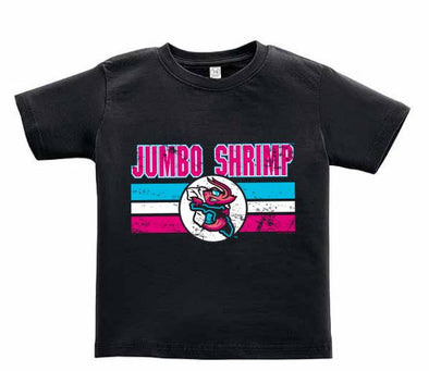 Jacksonville Jumbo Shrimp Soft As A Grape Black Vice Toddler Tee