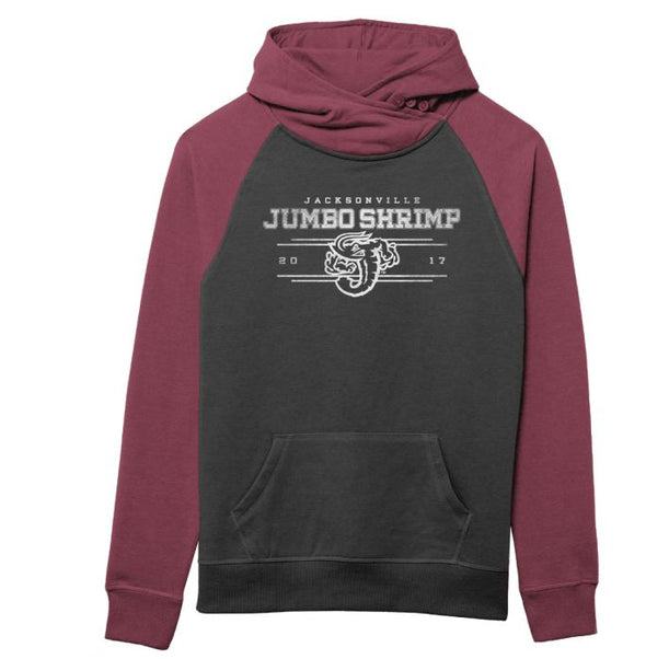 Jacksonville Jumbo Shrimp Ouray Ladies Cozy Asym Hoodie