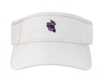 Jacksonville Jumbo Shrimp Legacy Cool Fit White Visor