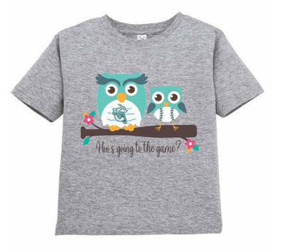 Jacksonville Jumbo Shrimp Soft As A Grape Heather Gray Hoot Hoot Toddler Tee