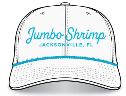 Jacksonville Jumbo Shrimp OC Sports White Vice Eephus Snapback