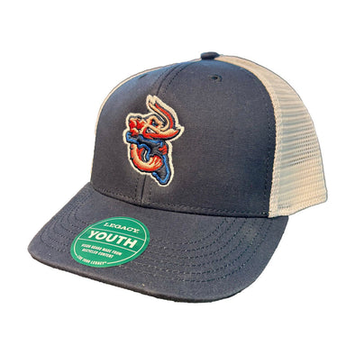 Jacksonville Jumbo Shrimp Legacy Youth Midnight Navy/White Trucker