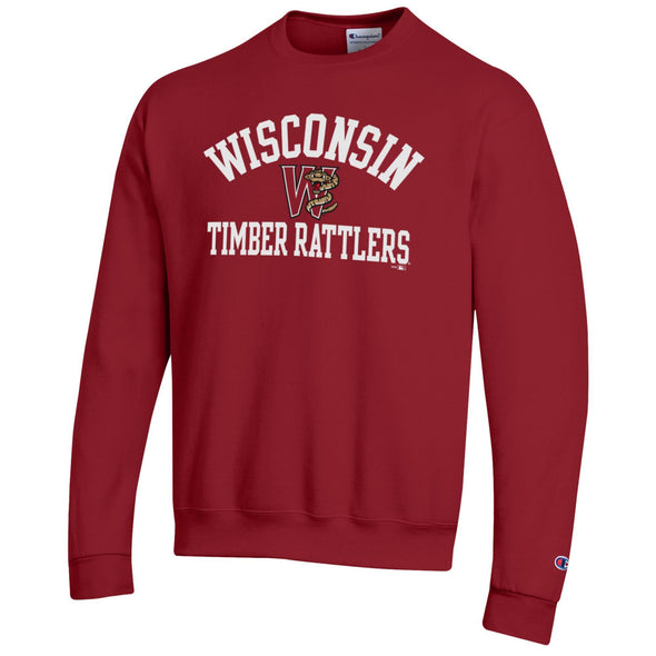 Timber Rattlers Champion Cardinal Powerblend Crewneck