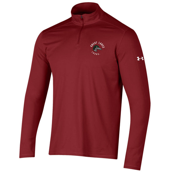 Great Lakes Loons Under Armour Cardinal Red 1/4 Zip