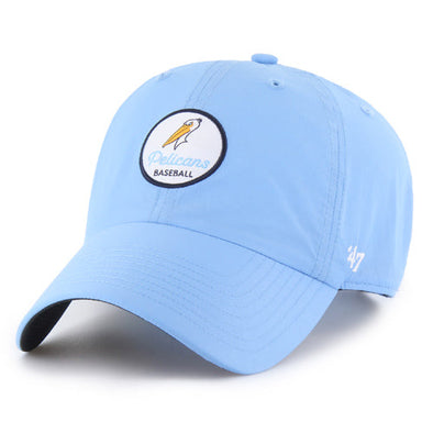 Myrtle Beach Pelicans 47 Brand Carolina Blue Madison Alternate Clean Up Adjustable Cap
