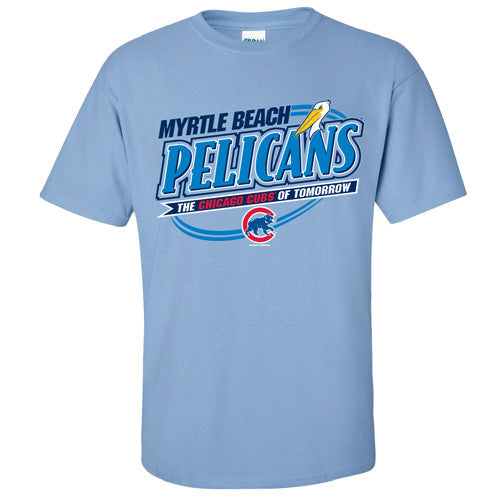 Myrtle Beach Pelicans Bimm Ridder Carolina Blue Nordmann Affiliate Tee