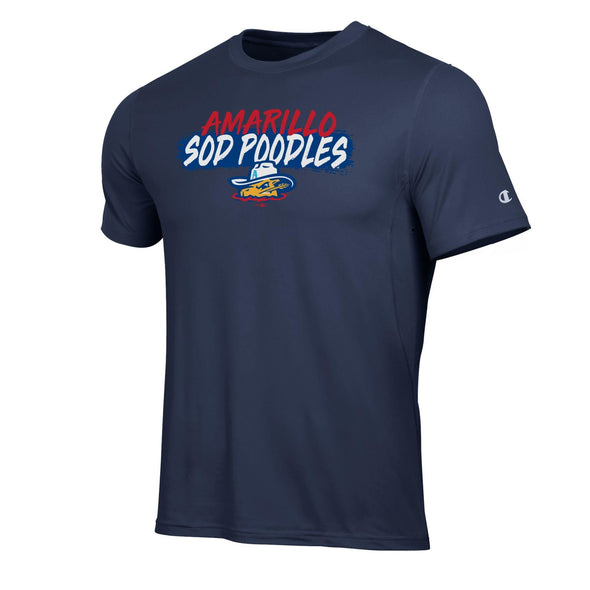 Amarillo Sod Poodles Champion Navy Athletic Tee