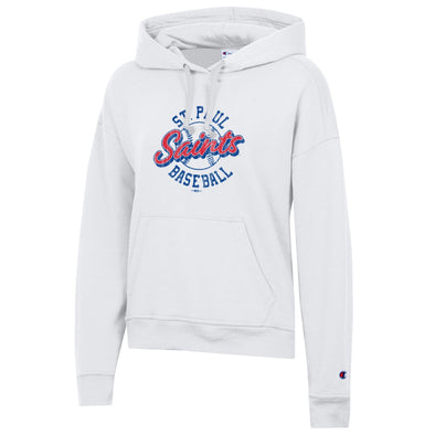 Saints Women's White Powerblend Hoodie