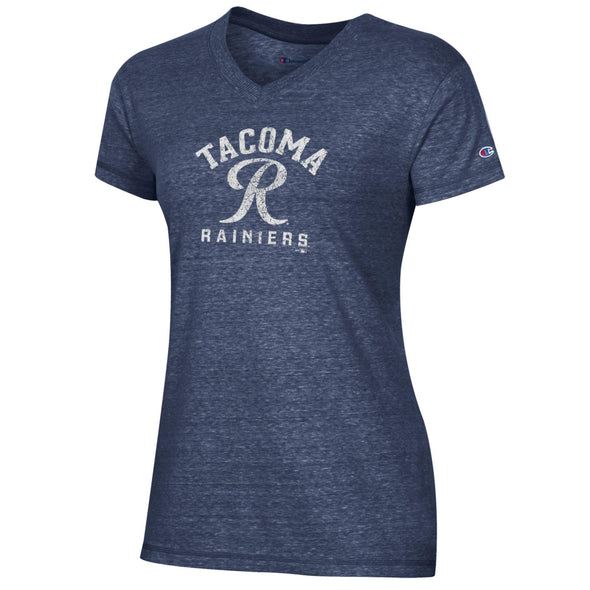 Tacoma Rainiers Champion Women's Navy Triumph V-Neck