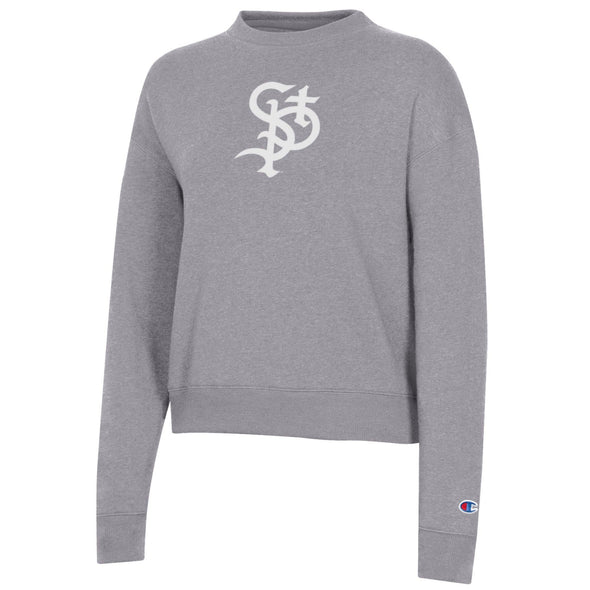 Saints Women's Triumph Long Sleeve Fleece Crew