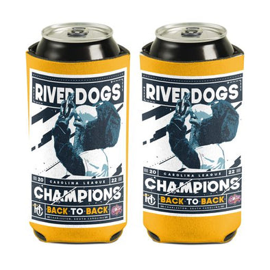 Charleston RiverDogs Carolina League Back to Back Championship "Tall Boy" Koozie