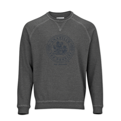 Amarillo Sod Poodles Charcoal Crest Logo Crew