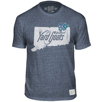 Hartford Yard Goats Retro Brand Charging Goat State Tee