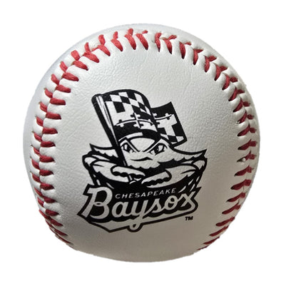 Chesapeake Baysox BWM Primary Logo WHITE Baseball