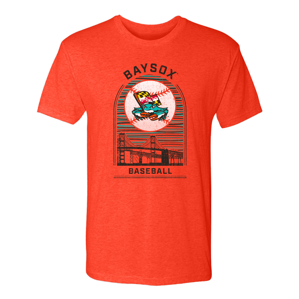 Chesapeake Baysox ADULT Skyline ORANGE – Minor League Baseball