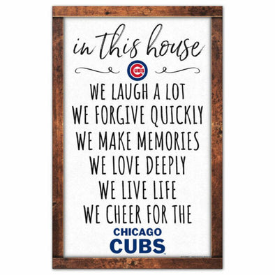 Chicago Cubs "In This House" Sign