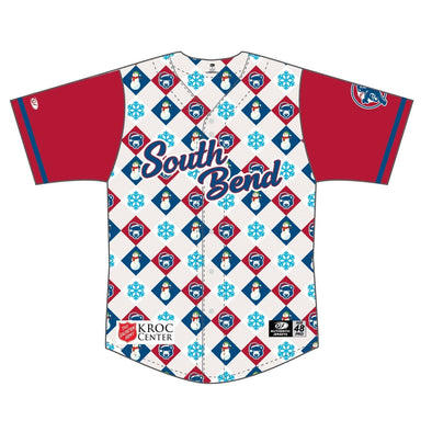 South Bend Cubs 2025 GAME WORN Christmas in July Theme Night Jersey