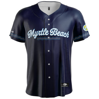 Myrtle Beach Pelicans OT Sports Navy Pelican City Collection Replica Jersey