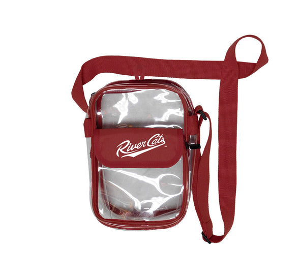 CLEAR CROSSBODY BAG, SACRAMENTO RIVER CATS