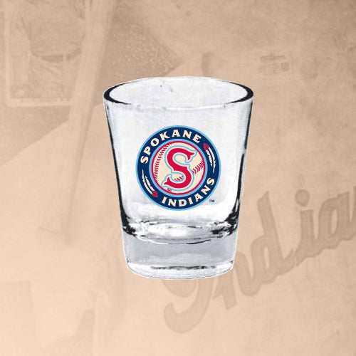 Spokane Indians Clear Shot Glass