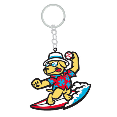 Clearwater BeachDogs Logo PVC Keychain