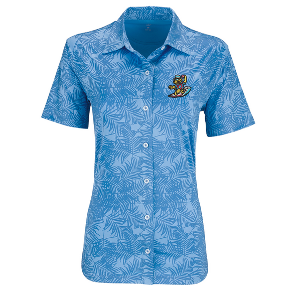 Clearwater BeachDogs Vantage Women's Maui Button Down