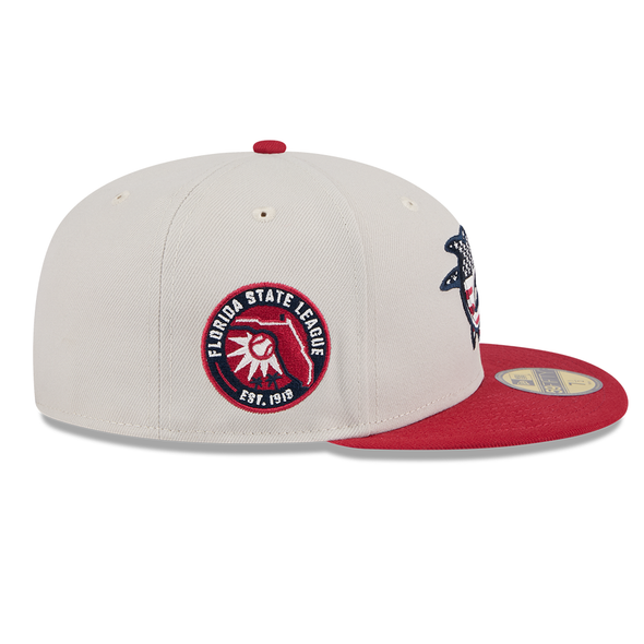 Clearwater Threshers New Era 59FIFTY 2024 Fourth of July Cap