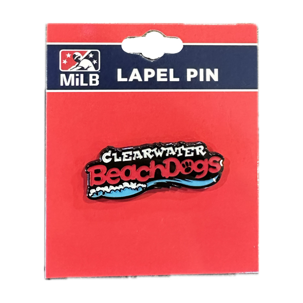 Clearwater BeachDogs Logo Script Pin