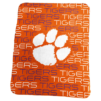 Clemson Logo Brands Fleece Blanket