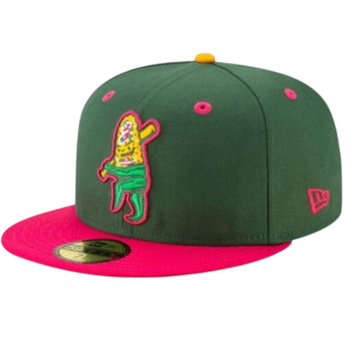 New Era 59Fifty Fitted Cap  - Clinton LumberKings Copa Clinton Elotes GREEN