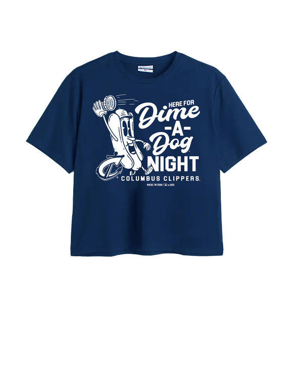 Columbus Clippers Where I'm From Women's Dime A Dog Easy Tee