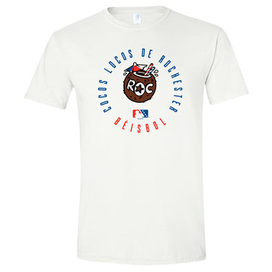 Cocos Locos de Rochester White T-Shirt