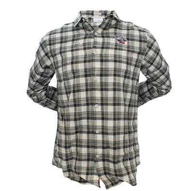 Grey Plaid Under Exposure Long Sleeve Shirt Primary