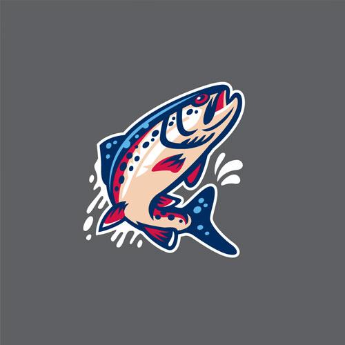 Spokane Indians Columbia PFG Tamiami Grill Redband Shirt