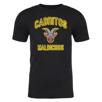 South Bend Cubs 108 Stiches Men's Cabritos Maldichos Neon T-Shirt