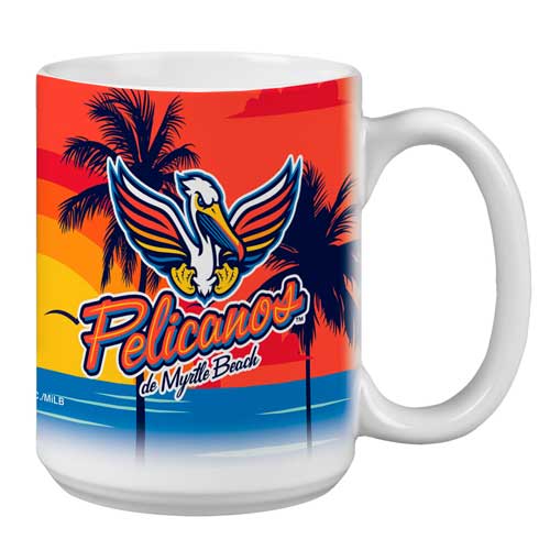 Myrtle Beach Pelicans Rico Industries COPA Fully Sublimated 10oz Coffee Mug