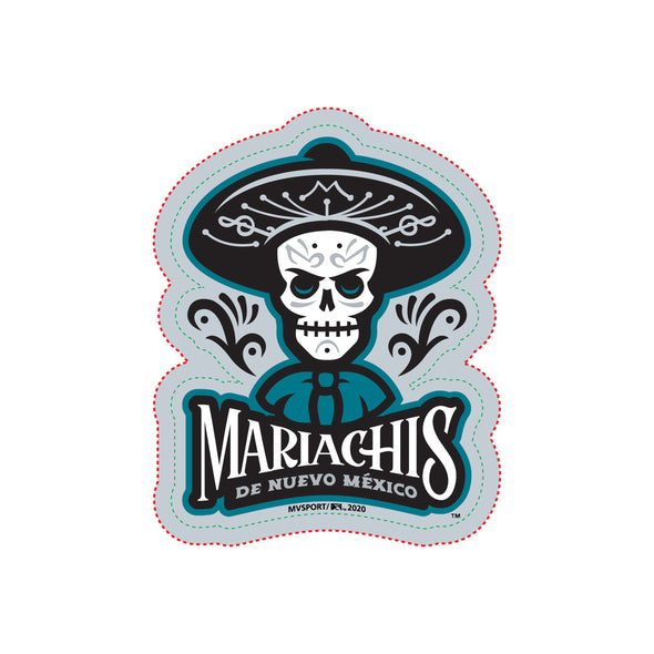 Albuquerque Isotopes Sticker-Mariachis Primary Teal