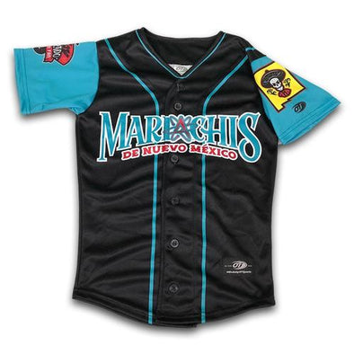 Albuquerque Isotopes Jersey-Yth Mariachis Black/Teal Sublimated