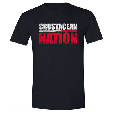 Hickory Crawdads 108 Vintage Crustacean Nation Black Tee