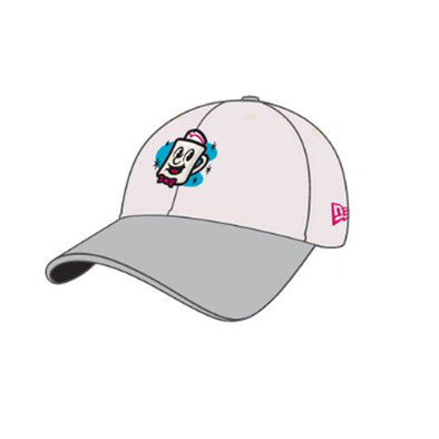 Somerset Patriots Adult 39Thirty Jersey Diners White Gray Flex Fit Cap