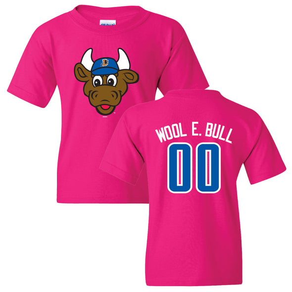 Durham Bulls Pink Toddler Wool E. Bull T-Shirt