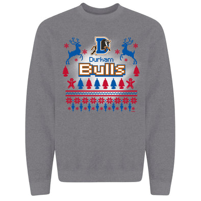 Durham Bulls Graphite Heather Reindeer Crew