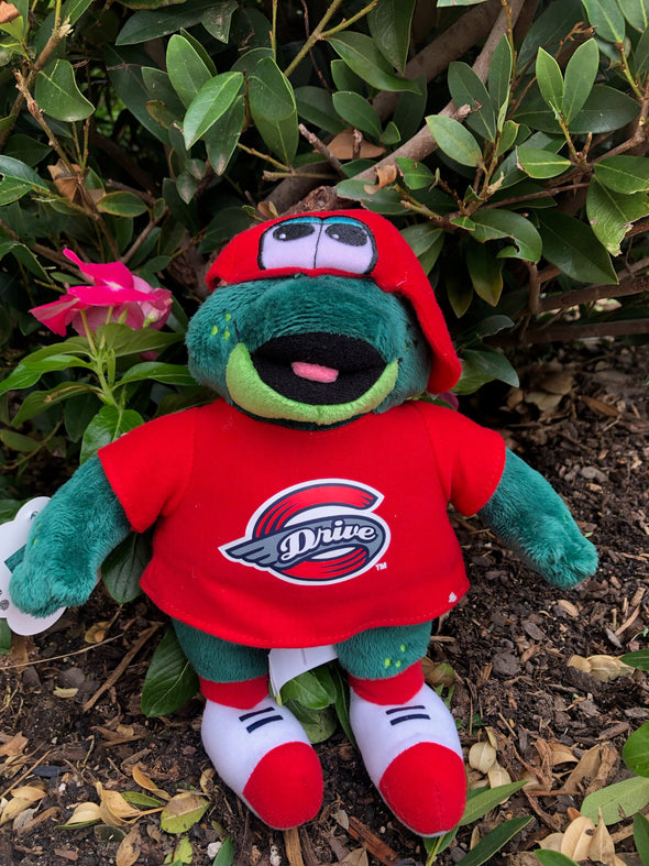 Greenville Drive Mascot Factory Plush Reedy in Tee Shirt